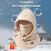 Men Winter Balaclava Face Mask, Warm Windproof Adult Cold Weather Hood Hat, Plush Fashion Helmet Cover-A view 4