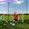 MegaNets Backstop Net System for Backyard  Heavy Duty Sports Barrier Net with Steel Posts, Movable Ball Stop Net for Soccer, Baseball & Multi-Sport Training (Movable-1.75 Inch Net, 10FT Wide) view 2