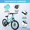 20/24 Inch Kids Mountain Bike, Bikes for Kids 6-12, 7 Speeds Drivetrain Bike, Girls Boys Bike with Suspension Fork, Dual-Disc Brake, Anti-Slip Butyl Tires, Multi Color (Mint Green, 20 Inch) view 3