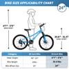 20/24 Inch Kids Mountain Bike, Bikes for Kids 6-12, 7 Speeds Drivetrain Bike, Girls Boys Bike with Suspension Fork, Dual-Disc Brake, Anti-Slip Butyl Tires, Multi Color (Blue, 24 Inch) view 2