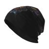 11 * 10.6 inch Fashion Knitted hat, Mystery Butterfly Double Layer Travel Knitted hat for Adults, Outdoor Sports Daily Casual hat for Men and Women Black view 1