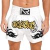 Amofatia Muay Thai Boxing Shorts Grappling Training Workout Gym Shorts for Men Women Kids (US, Alpha, Small, Regular, Regular, White) view 2
