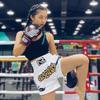 Amofatia Muay Thai Boxing Shorts Grappling Training Workout Gym Shorts for Men Women Kids (US, Alpha, Small, Regular, Regular, White) view 3