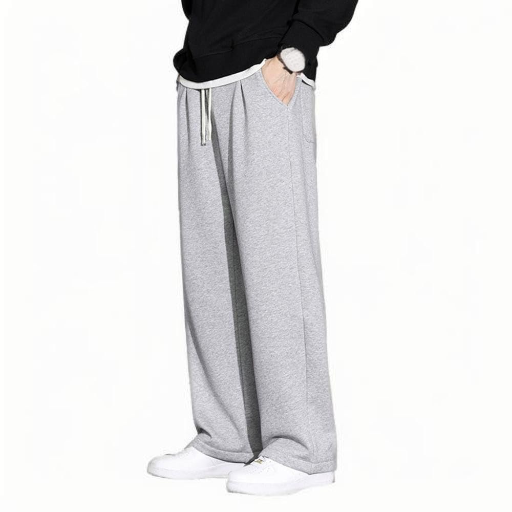 Wide Leg Sweatpants for Men Y2k Harajuku Streetwear Casual Pockets Jogger Pants Baggy Workout Athletic Pants 2024