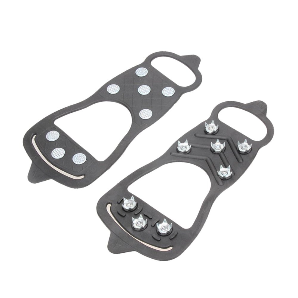 CONGARTENO Snow Traction Ice Grippers for Shoes Non-Slip Over Shoe Ice Cleats Crampon Cleat Cover Stretchy Slip Climbing Accessories