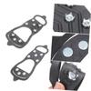 CONGARTENO Snow Traction Ice Grippers for Shoes Non-Slip Over Shoe Ice Cleats Crampon Cleat Cover Stretchy Slip Climbing Accessories view 4
