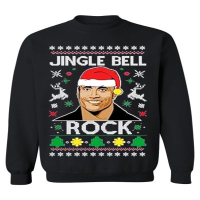 ALLNTRENDS Ugly Christmas Sweater Jingle Bell Rock (S, Black)