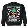 ALLNTRENDS Ugly Christmas Sweater Smells Like Christmas Spirit (L, Black) view 1