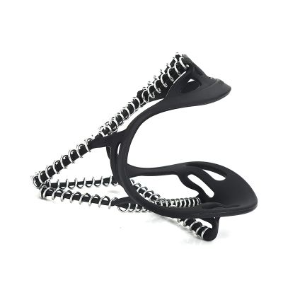 Shoe Spikes for Snow and Ice, Ice Spikes for Shoes Ice Traction Cleats Black Outdoor Snow Antiskid Spikes Grips Shoe Spikes for Increase Grip While Climbing on Snow Mountain
