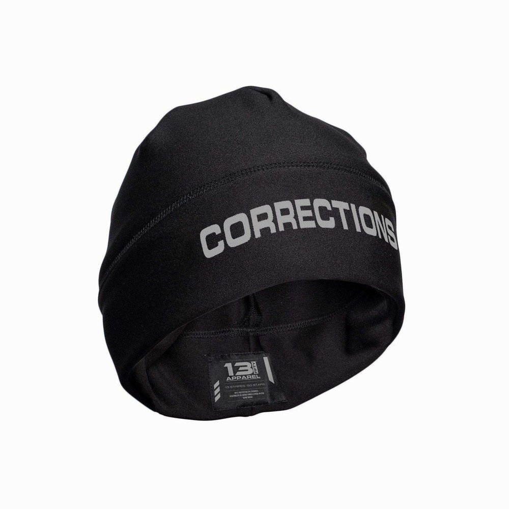 13FA Corrections Reflective Utility Beanie - USA Patriotic Gear - Stretch-Fit Poly-Spandex - Unisex Hi-Vis Hat