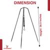 Armory Replicas 56.5-Inch Forged Iron Tripod with Adjustable Pot Hook for Medieval Camping & Outdoor Cooking view 2