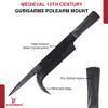 Armory Replicas 13th Century Medieval Guisarme Polearm Mount, High Carbon Steel, Functional, Foot Soldier Weapon view 3