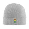 Jmmxp Funny Pineapple Welcome Upside Down Pineapple Beanie Hat for Men Women Knit Hat Slouchy Skull Cap Warm Knitted Hat Gray
