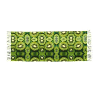 WZYCWB kiwi fruit Cashmere shawl scarf, women's long tassel scarf, autumn and winter new year fashion printed tassel shawl