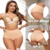 LEVAO Women's Tummy Control Underwear High Waisted Seamless Panties - Postpartum Briefs No Show Shaper S-3XL 4 Pack view 4