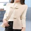 LIXINGHEITANG Women's Autumn and Winter Woolen Vest Stand Collar Button Chinese Style S2 Red XL view 3