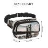 Brooklyn Bridge s print Men's Fanny Pack Adjustable Waist Belt, Zippered Pockets, Compact Lightweight Belt Bag view 3