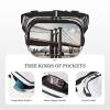 Brooklyn Bridge s print Men's Fanny Pack Adjustable Waist Belt, Zippered Pockets, Compact Lightweight Belt Bag view 4