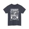 Ice Hockey Player Gift Straight Outta The Penalty Box Tshirt for Boys Unisex Hockey Shirts for Men Women Gifts for Hockey Fan Heather Navy view 1