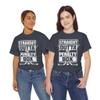Ice Hockey Player Gift Straight Outta The Penalty Box Tshirt for Boys Unisex Hockey Shirts for Men Women Gifts for Hockey Fan Heather Navy view 3