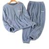 AIMAOMI Tracksuit Sets for Kids Girls Boys Solid Fuzzy 2pc Fleece Winter Warm Tracksuit Sets Plush Top (D, 4-5 Years) view 2