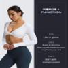 Aoxjox Flare Leggings for Women Metamorph Mid-Rise Hidden Scrunch Butt Lifting Wide Leg Yoga Pants 32" (Blueberry, X-Large) view 2