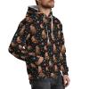 Pynnlts Capybara Christmas Lights Men's Hoodies Capybara Merry Christmas Pullover Sweatshirt Capybara Lover Black X Large view 2