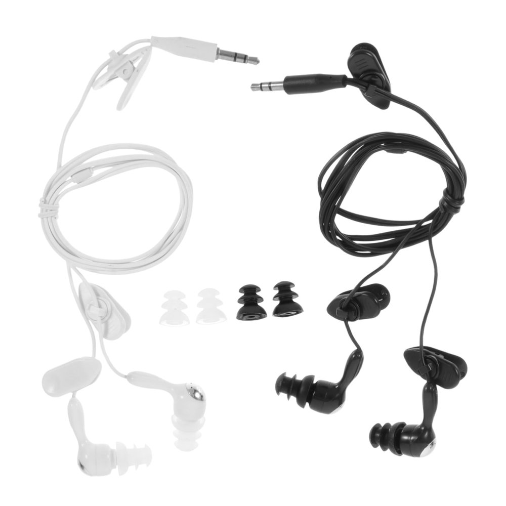 HOMOCONO 2pcs Waterproof in Ear Earphones for Swimming and Snorkeling