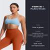 Aoxjox Womens Workout Leggings Metamorph Mid-Rise Hidden Scrunch Tummy Control Gym Training Yoga Pants 27" (Earthy Brown, Large) view 3