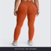 Aoxjox Womens Workout Leggings Metamorph Mid-Rise Hidden Scrunch Tummy Control Gym Training Yoga Pants 27" (Earthy Brown, Large) view 4
