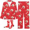 D-Story Personalized Pet Face Pajamas for Women Men Custom Pjs with 1-8 Faces Pajama Gifts for Family, Dog Moms, Cat Moms Son Daughter XS-5XL Pjs view 1