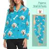 D-Story Personalized Pet Face Pajamas for Women Men Custom Pjs with 1-8 Faces Pajama Gifts for Family, Dog Moms, Cat Moms Son Daughter XS-5XL Pjs view 4