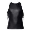 Men Faux Leather Vest Shorts Leggings Set Undershirt Tank Top Sleeveless Shirts Tight Pants for Rave Dance view 2
