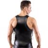 Men Faux Leather Vest Shorts Leggings Set Undershirt Tank Top Sleeveless Shirts Tight Pants for Rave Dance view 4