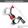 Uneeruiqy Fishing Chair Umbrella Holder, Aluminum Alloy Chair Umbrella Clamp Lightweight Adjustable Fishing Chair, 360-degree Rotatable, for Outdoor Fishing Camping Beach view 4