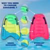 Premium Kids Inflatable Boogie Board Lightweight Swimming Floating Surfboard for Beach & Pool Fun Durable Inflatable Bodyboard for Wave Riding Summer Pool Floats & Beach Toys (Multicolor) view 2