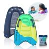 Premium Kids Inflatable Boogie Board Lightweight Swimming Floating Surfboard for Beach & Pool Fun Durable Inflatable Bodyboard for Wave Riding Summer Pool Floats & Beach Toys (Multicolor) view 3
