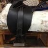 Australian Embossed Black Australian Style Collection Leather Stock Australian Horse Saddle Horn Wide Tree and Regular Tree -X Large - 19 / Wide Tree, Knee Pads (17'') view 1