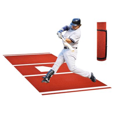 Baseball Training Mat,Heavy-Duty Hitting Mat | Portable Baseball Practice Mat, Anti-Slip Softball Training Turf for Indoor Outdoor Floors Garage Backyard