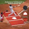 Baseball Training Mat,Heavy-Duty Hitting Mat | Portable Baseball Practice Mat, Anti-Slip Softball Training Turf for Indoor Outdoor Floors Garage Backyard view 2