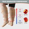 BODALA Plus Size Compression Socks: Wide Calf for Women Men 20-30 mmHg view 2