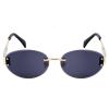 helena 2025 Fashion Rimless Oval Sunglasses Women Luxury Vintage Metal Small Frame Sun Glasses For Lady round Eyewear (C1) view 1