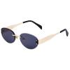 helena 2025 Fashion Rimless Oval Sunglasses Women Luxury Vintage Metal Small Frame Sun Glasses For Lady round Eyewear (C1) view 2