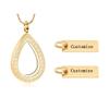 AIWENXI Teardrop Ashes Necklaces for Men Women Glass Urns Necklaces for Ashes Stainless Steel Ashes Holder Memorial Small Urns Keepsakes Pendant Jewelry view 3