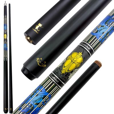 YEUEK CueMall 58" 2-Piece Billiard Pool Cue Sticks,12.5mm Fiberglass Graphite Composite Billiard Cue Sticks,19oz Pool Sticks Tacos de billar for Adults Men/Women, House or Commercial/Bar Use