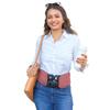 Weighted Fitness Belt - Walking, Running, Training Belt with Adjustable Weights up to 10 lbs, Cooling Technology, Unisex (Pink, X-Small) view 1