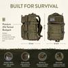 TacPreps Bug Out Bag Survival Kit | 45L Bug Out Bag | Survival Gear with First Aid Kit (IFAK), Water Filter, Emergency Food Tools | Camping, Hiking, Prepper, Outdoor Preparedness Equipment view 3