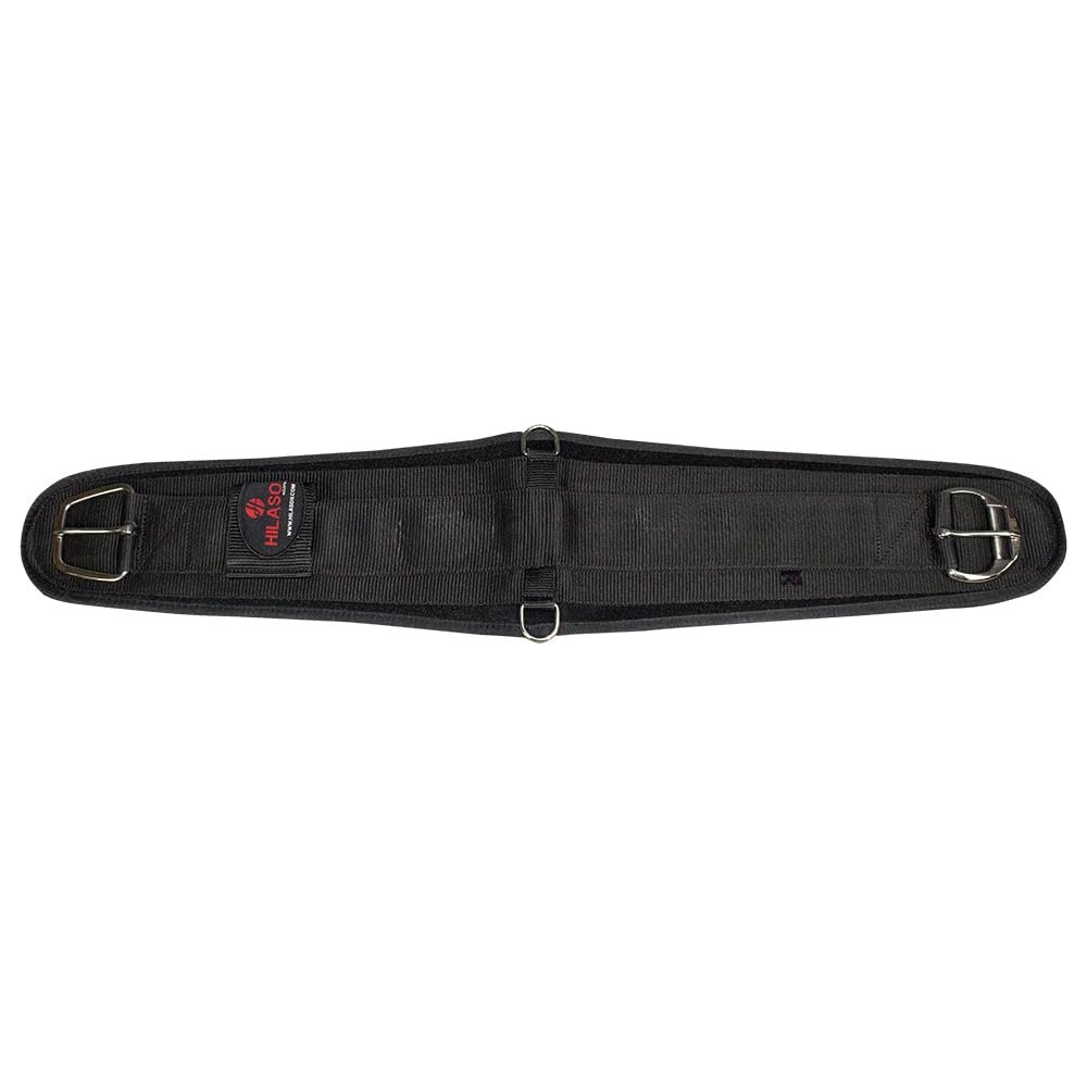 HILASON Western Horse Nylon Roper Saddle Cinch Girth Black Stainless Steel Buckle