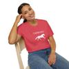 Funny Horseback Riding Tshirt, Rather Be with Horse, Girls Horse Riding Tshirt for Girls, Women Heather Red view 4