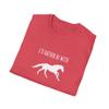 Funny Horseback Riding Tshirt, Rather Be with Horse, Girls Horse Riding Tshirt for Girls, Women Heather Red view 2